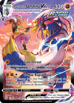 Rapid Strike Urshifu VMAX, Brilliant Stars Trainer Gallery, no. TG21