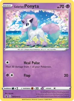 Galarian Ponyta, SWSH Black Star Promos, no. SWSH013