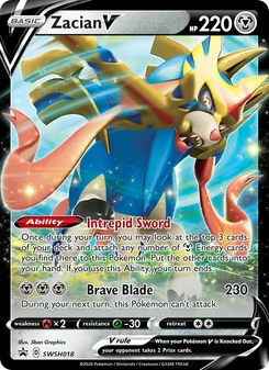 Zacian V, SWSH Black Star Promos, no. SWSH018