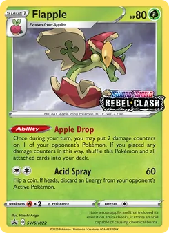 Flapple, SWSH Black Star Promos, no. SWSH022