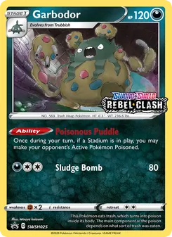 Garbodor, SWSH Black Star Promos, no. SWSH025