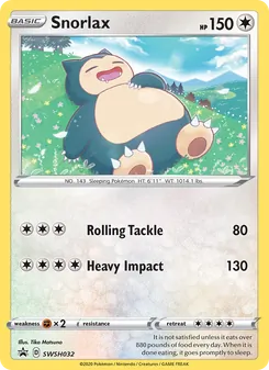 Snorlax, SWSH Black Star Promos, no. SWSH032