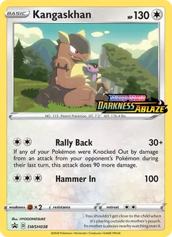 Kangaskhan, SWSH Black Star Promos, no. SWSH038