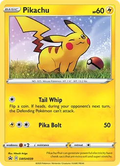 Pikachu, SWSH Black Star Promos, no. SWSH039
