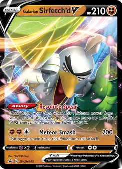 Galarian Sirfetch'd V, SWSH Black Star Promos, no. SWSH043