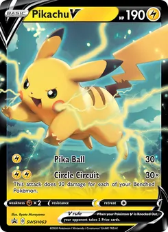 Pikachu V, SWSH Black Star Promos, no. SWSH063