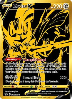Zacian V, SWSH Black Star Promos, no. SWSH076