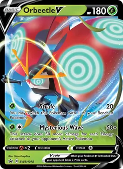 Orbeetle V, SWSH Black Star Promos, no. SWSH078