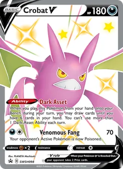 Crobat V, SWSH Black Star Promos, no. SWSH098
