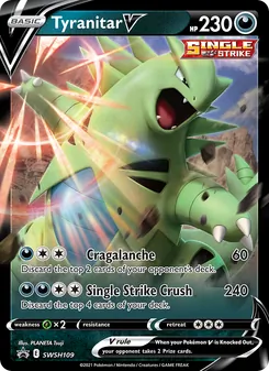 Tyranitar V, SWSH Black Star Promos, no. SWSH109