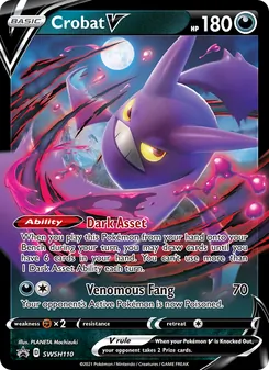 Crobat V, SWSH Black Star Promos, no. SWSH110