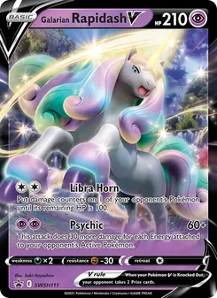 Galarian Rapidash V, SWSH Black Star Promos, no. SWSH111
