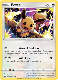 Eevee, SWSH Black Star Promos, no. SWSH118