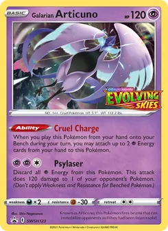 Galarian Articuno, SWSH Black Star Promos, no. SWSH123