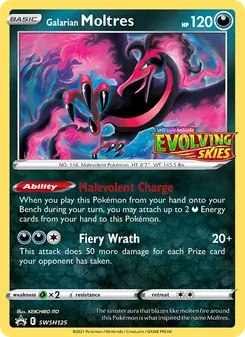 Galarian Moltres, SWSH Black Star Promos, no. SWSH125