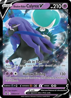 Shadow Rider Calyrex V, SWSH Black Star Promos, no. SWSH131