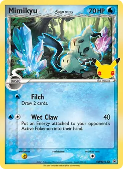 Mimikyu, SWSH Black Star Promos, no. SWSH136
