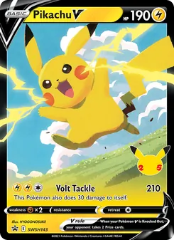 Pikachu V, SWSH Black Star Promos, no. SWSH143