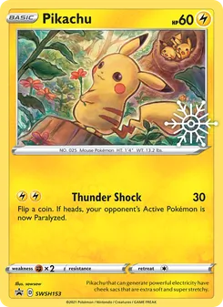 Pikachu, SWSH Black Star Promos, no. SWSH153