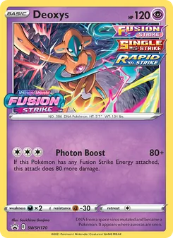 Deoxys, SWSH Black Star Promos, no. SWSH170