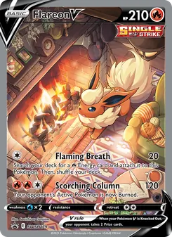 Flareon V, SWSH Black Star Promos, no. SWSH179