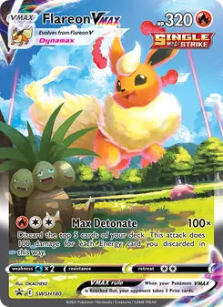 Flareon VMAX, SWSH Black Star Promos, no. SWSH180