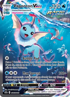 Vaporeon VMAX, SWSH Black Star Promos, no. SWSH182