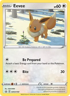 Eevee, SWSH Black Star Promos, no. SWSH190