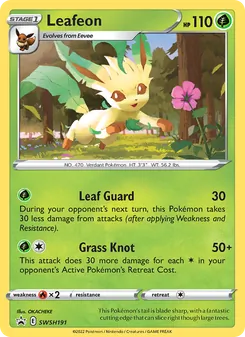 Leafeon, SWSH Black Star Promos, no. SWSH191