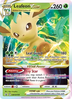 Leafeon VSTAR, SWSH Black Star Promos, no. SWSH195