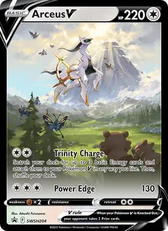Arceus V, SWSH Black Star Promos, no. SWSH204