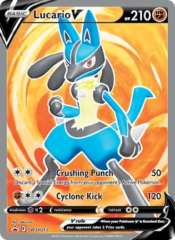Lucario V, SWSH Black Star Promos, no. SWSH213