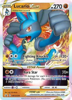 Lucario VSTAR, SWSH Black Star Promos, no. SWSH214