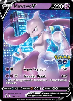 Mewtwo V, SWSH Black Star Promos, no. SWSH223