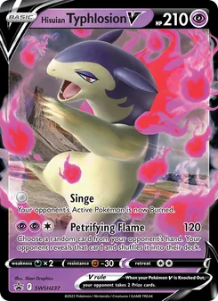 Hisuian Typhlosion V, SWSH Black Star Promos, no. SWSH237