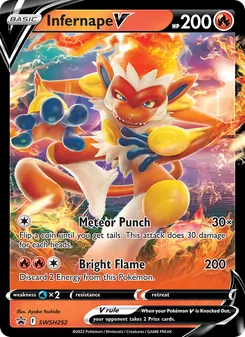 Infernape V, SWSH Black Star Promos, no. SWSH252