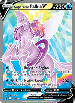 Origin Forme Palkia V, SWSH Black Star Promos, no. SWSH253