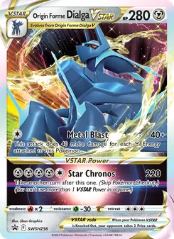 Origin Forme Dialga VSTAR, SWSH Black Star Promos, no. SWSH256