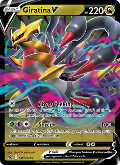 Giratina V, SWSH Black Star Promos, no. SWSH259