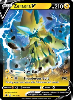 Zeraora V, SWSH Black Star Promos, no. SWSH263