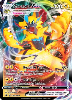 Zeraora VMAX, SWSH Black Star Promos, no. SWSH264