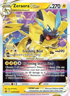 Zeraora VSTAR, SWSH Black Star Promos, no. SWSH265