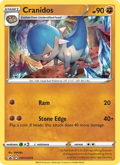 Cranidos, SWSH Black Star Promos, no. SWSH274
