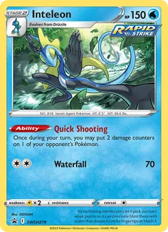 Inteleon, SWSH Black Star Promos, no. SWSH279