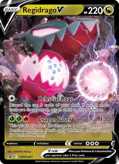 Regidrago V, SWSH Black Star Promos, no. SWSH281