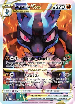 Lucario VSTAR, SWSH Black Star Promos, no. SWSH291