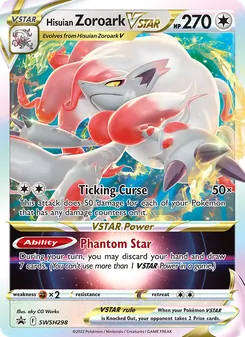 Hisuian Zoroark VSTAR, SWSH Black Star Promos, no. SWSH298