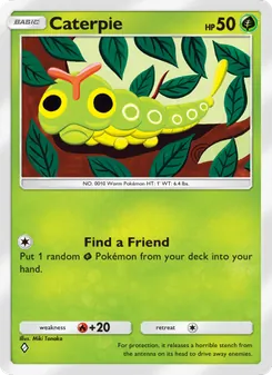 Caterpie, Genetic Apex, no. 005