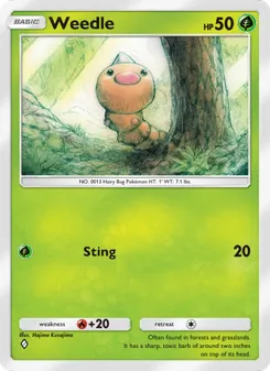 Weedle, Genetic Apex, no. 008