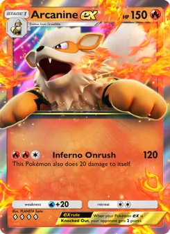 Arcanine ex, Genetic Apex, no. 041